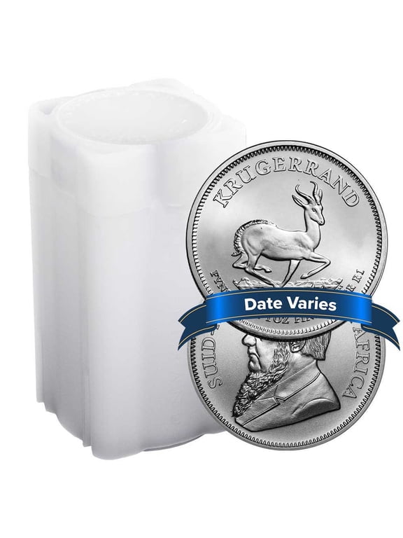 Roll of 25 - South Africa Silver Krugerrand 1 oz Random Year