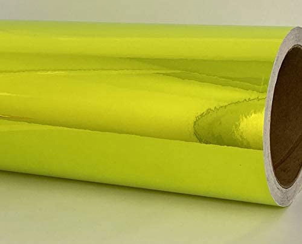 Holographic Glitter Vinyl Roll – Self-Adhesive, Fluorescent Orange, 12" X 30 Ft For Signs & Decals