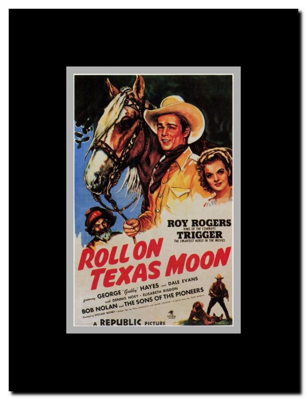 Roll on Texas Moon Framed Movie Poster