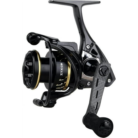 Roll over image to zoom in Okuma ITX-CB Lightweight Carbon Fiber Body Flight Drive 8BB Spinning Reel, ICB-1000HA, Black