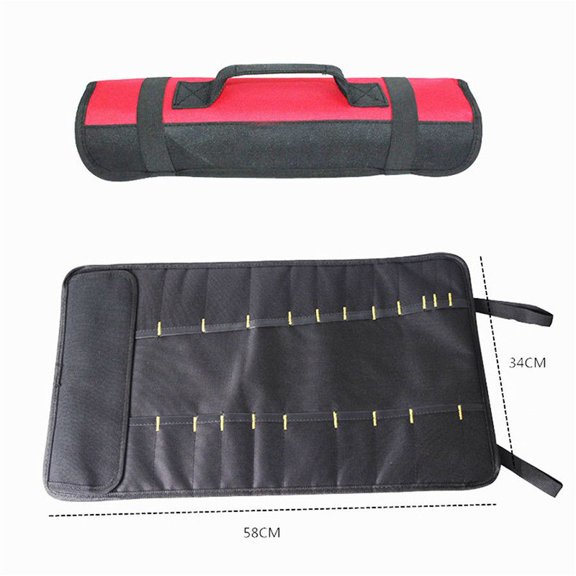 Roll-up Motorcycle Tool Storage Bag Mixed Wrench Spanner Socket Package Holder
