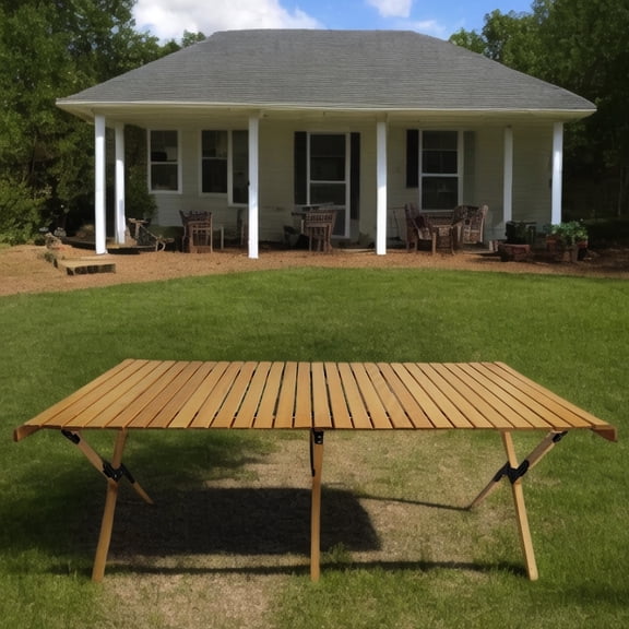 Roll-up Table Top with X-Support / Suitable for Camping and Traveling