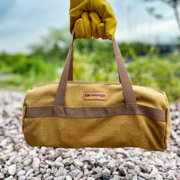 Roll up Tool Bag Organizer Canvas Tool Bag Multifunction Attachments Portable Tool Tote Bag Wide Mouth Tool Bag for Wrenches Household