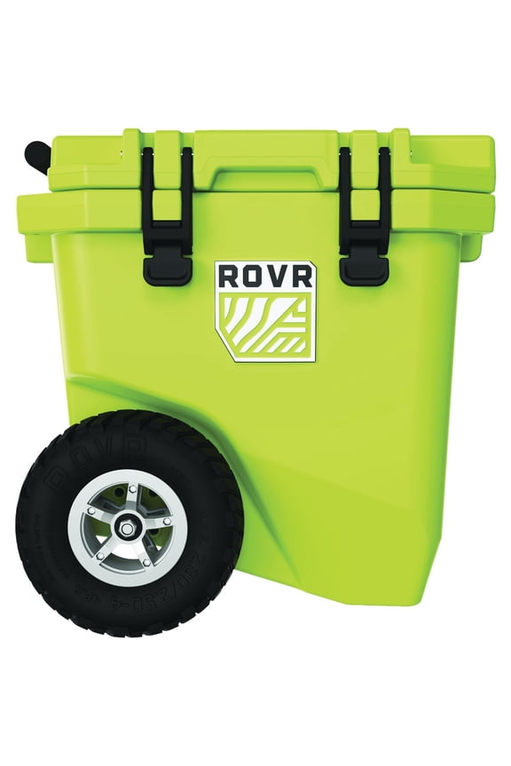 30 Quart Wheeled Hard Cooler with Tow Handle Rugged Insulated Cooler Box for Camping, Beach, Tailgating, and Outdoor Adventures (Matcha)