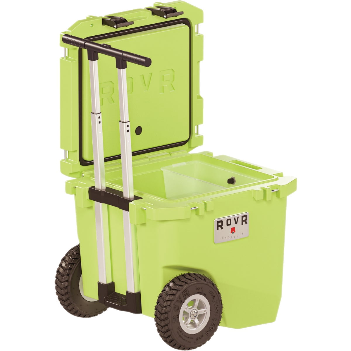 RovR RollR 45 Quart Wheeled Hard Cooler With Telescopic Handle