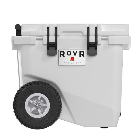 RollR 45 Quart Wheeled Hard Cooler with Telescopic Handle Powder