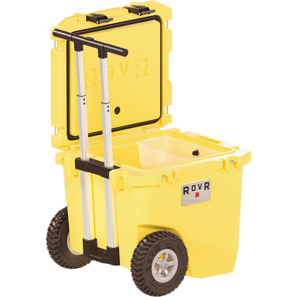 RovR RollR 45 Quart Wheeled Hard Cooler With Telescopic Handle Sunny Side - Polypropylene - Yellow