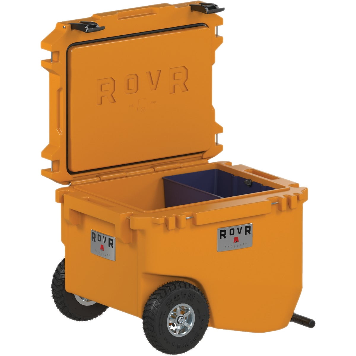 RollR 60 Quart Wheeled Hard Cooler with Tow Handle Copper