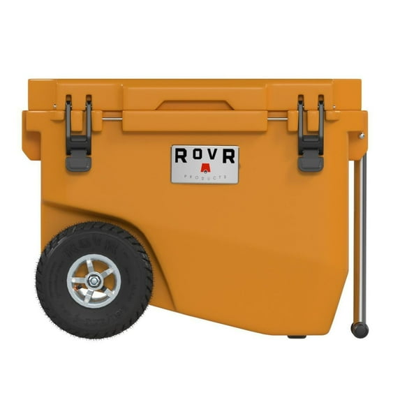 RollR 60 Quart Wheeled Hard Cooler with Tow Handle Copper