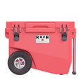 thumbnail image 1 of RovR RollR 60 Quart Wheeled Hard Cooler with Tow Handle - Polypropylene - Coral, 1 of 8
