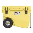 thumbnail image 1 of RovR RollR 60 Quart Wheeled Hard Cooler With Tow Handle - 72 Can Capacity - Yellow, 1 of 5