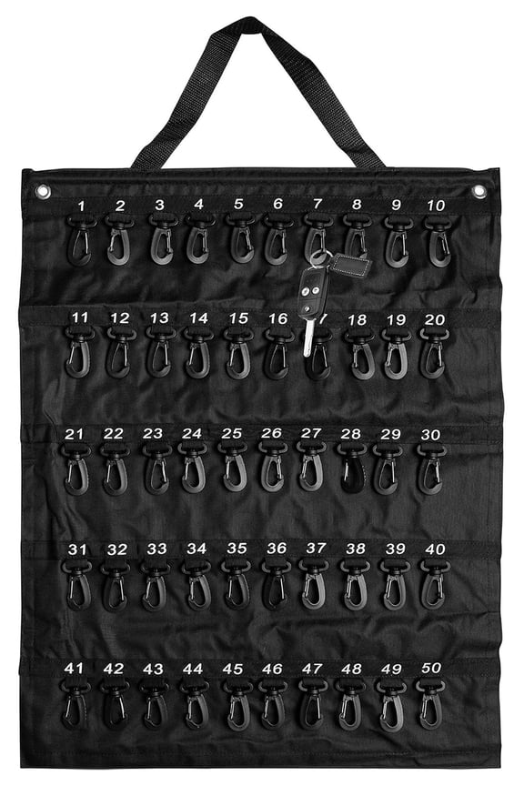 Rollable Key Case, Roll Up Key Organizer, Roll Up Key Case, Flexible Durable Vinyl, 50 Keys