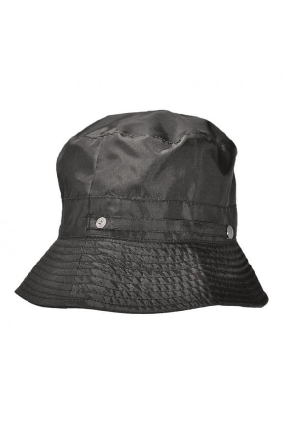 Rollable Rain Bucket Hat - L - Black