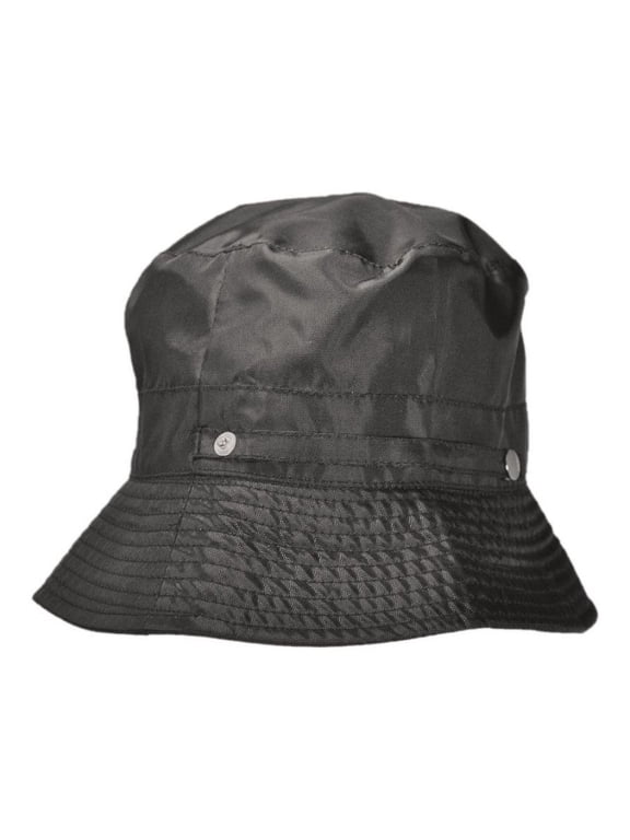 Rollable Rain Bucket Hat - XL - Black