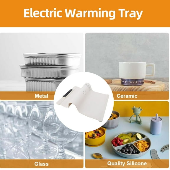 Rollable Silicone Food Warmer, 3 Temp Settings, Fast Heating For Parties  Gatherings