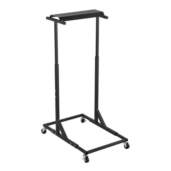 Rollable Vertical Steel Blueprint Rack, Adjustable Large Format Drawing Storage Holder, Freestanding File Organizer for Construction Plans Art Posters, Excluding Clamps