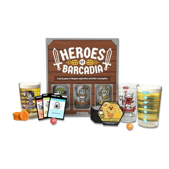 Rollacrit: Heroes of Barcadia Board Game: a Dungeon Exploration Drinking Game