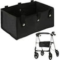 thumbnail image 1 of Rollator Basket Walker Under Seat Rollator Bag Black Walker Accessories Detachable Walker Organizer Storage Pouch Drive Walker Tray Reusable Rollator Accessories for Four Wheel Rollator, 1 of 5