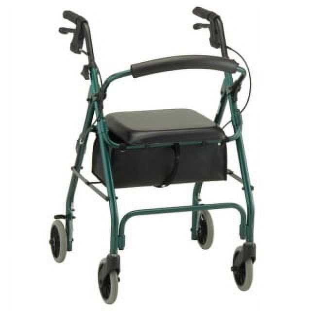 Rollator Nova GetGo Classic Aluminum Rolling Walker Weight Capacity 300 lbs (Green)