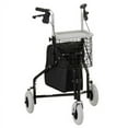 thumbnail image 1 of Rollator Nova Traveler 3 Wheel SteelRolling Walker Weight Capacity 250 lbs (Black), 1 of 1