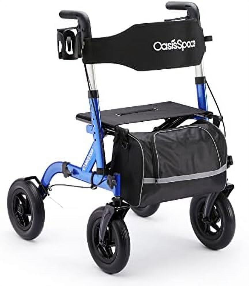 Rollator Walker With Cup Holder Foldable Rollator Walker With Seat