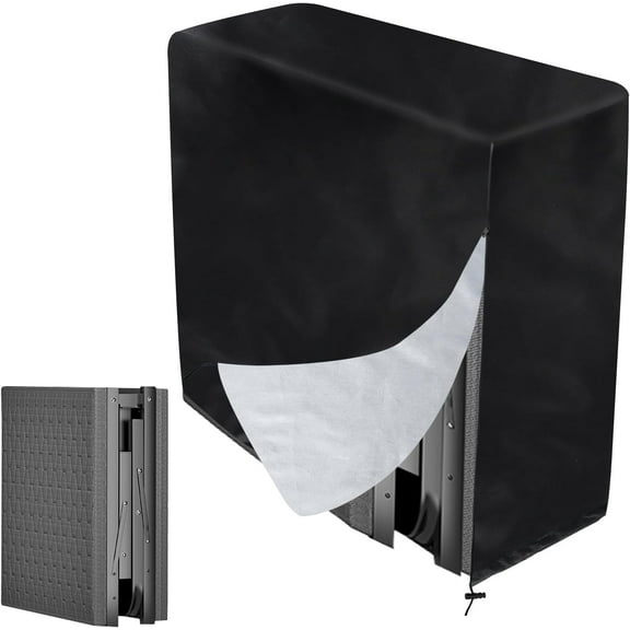 Rollaway Bed Storage Cover, Folding Bed Storage Cover with Zipper and Drawstring, Universal Rollaway Bed Protector Cover for Water and Dust Protection(33"L x 13"W x 42"H)