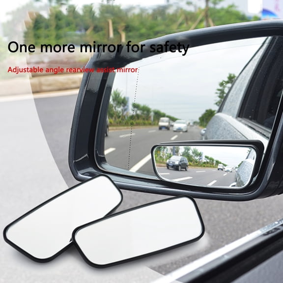 360 HD Glass Rotatable Mirror, Wide-Angle Rearview Mirror for Cars, Adjustable Car Side Mirror, High-Definition Glass Mirror for Better Visibility