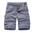 thumbnail image 1 of Rollback HOOMEUMY Men's Summer Cargo Shorts Straight Multi-Pockets Bermuda Beach Short Pants Gray 4, 1 of 2
