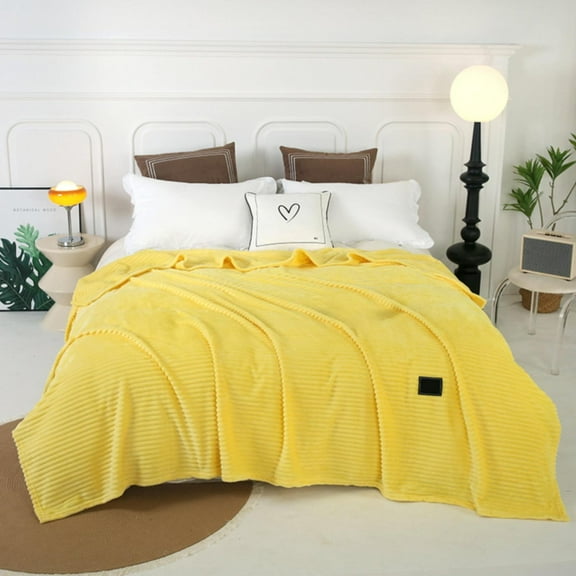 Rollback! Ongmies Throw Blanket, Blanket Clearance Sale 70*100Cm Beautiful Yellow Liquidation Sale