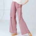 thumbnail image 1 of GaThRRgYP Plus Size Jeans for Women on,Fashion Womens Casual Solid Color Elastic Loose Pants Straight Wide Leg Trousers Pants, 1 of 6