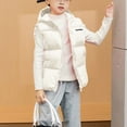 thumbnail image 1 of Rollbacks Girls Puffy Vest Coat Water-Resistant Warm Winter Sleeveless Kids Jacket Children's Lightweight Down Jacket For Boys And Girls Short Medium And Large Children's Jacket Coat Jacket, 1 of 6