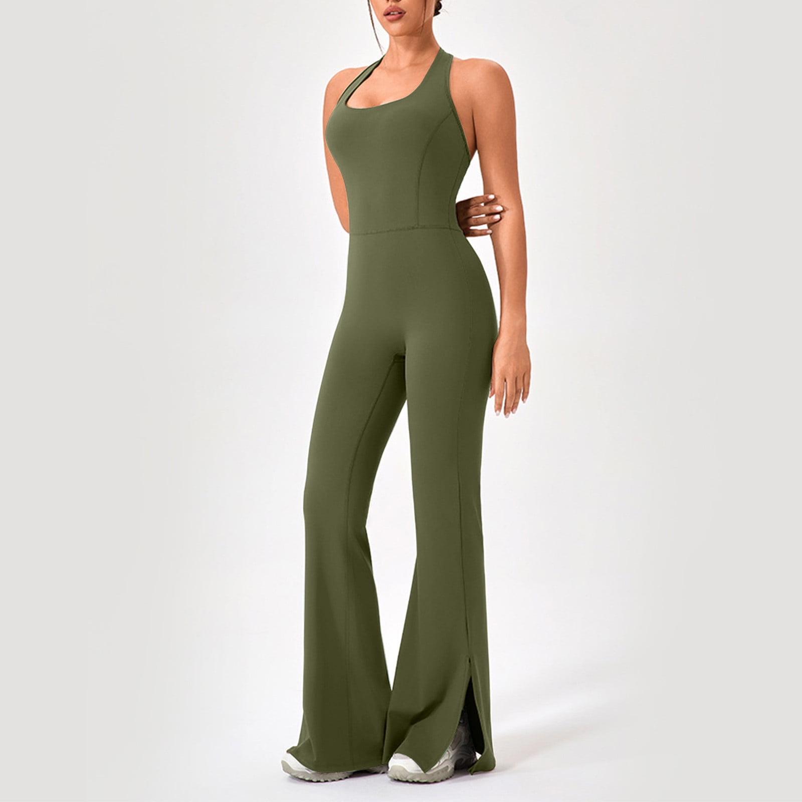 SEAUR Yoga-jumpsuit voor dames, lange sportoverall bodycon, bodycon, 1/2 ritssluiting, strakke playsuit, eendelig rompertje voor sportschool, fitness, joggen, S-XL, Grijs, S SEAUR Yoga-jumpsuit voor dames, lange sportoverall bodycon, bodycon, 1/2 ritssluiting, strakke playsuit, eendelig rompertje voor sportschool, fitness, joggen, S-XL, Grijs, S