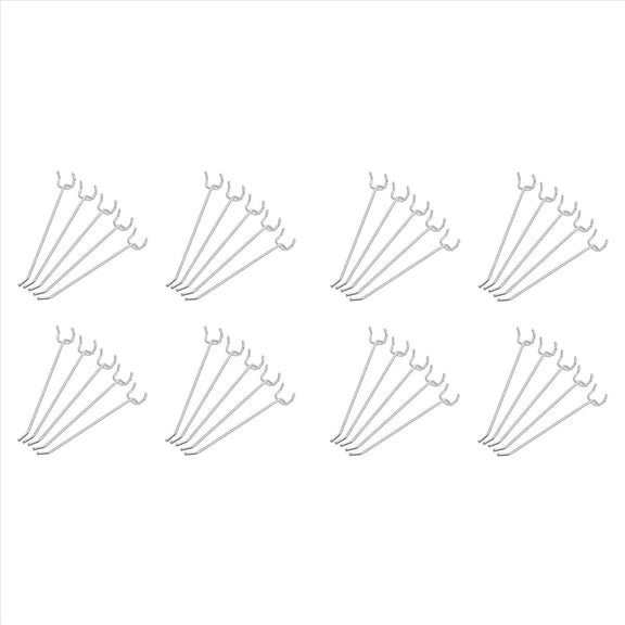 Rollbacks & More 100 Pcs 6-Inch Pegboard Hooks Metal Shelving and Organizer Assortment Garage Storage