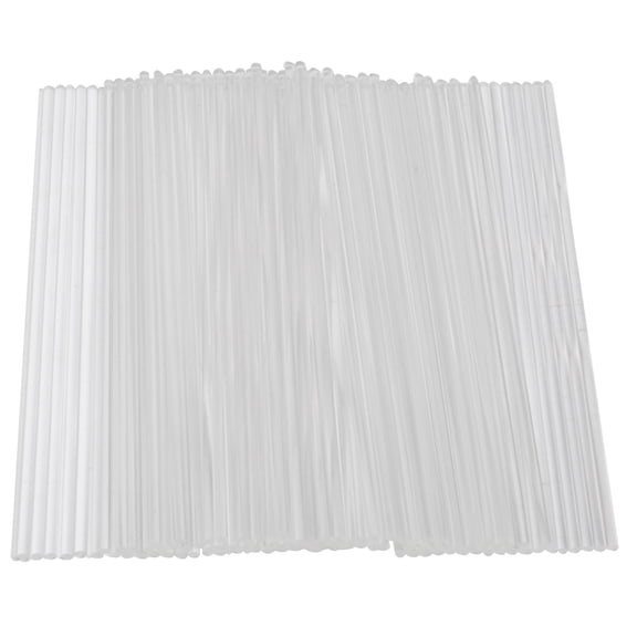 Rollbacks & More 100 Pieces 6 Inch Acrylic Lollipop Sticks Clear Reusable Rods for Making Lollipops Cake Pops Candies Chocolates
