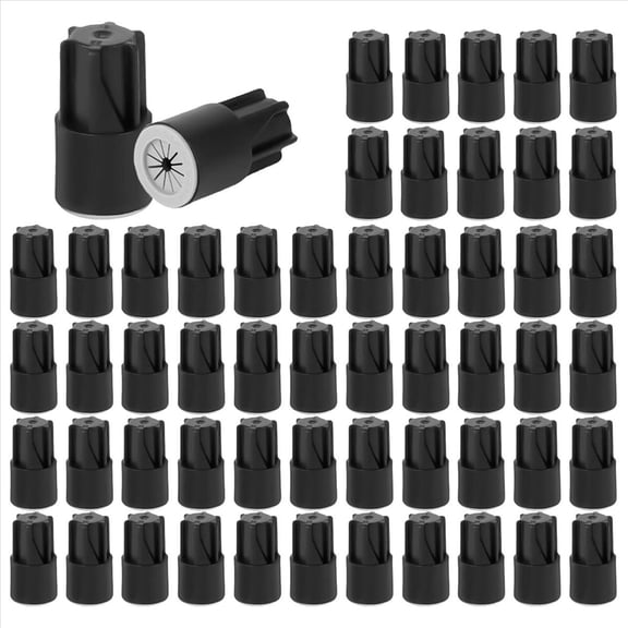 Rollbacks & More 100Pcs Waterproof Wire Nuts,Outdoor Electrical Connectors for Sprinkler LED Landscape Light Irrigation Valves Black