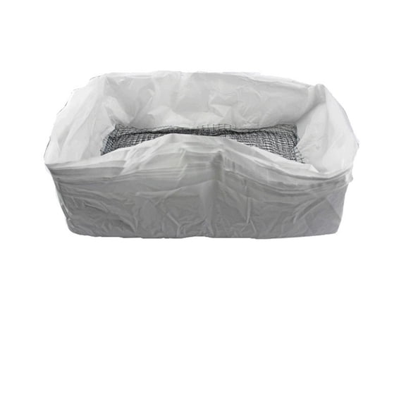 Rollbacks & More 10Pcs Reusable Cat Feces Filter Hands Free Pet Excrement Liners Elastic Sand Bag Hygienic Litter Box L