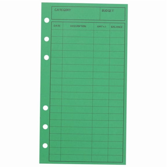 Rollbacks & More 12 Budget Envelopes, Card Cash Envelope System, Save Money, Various Colors, Vertical Layout and Perforation