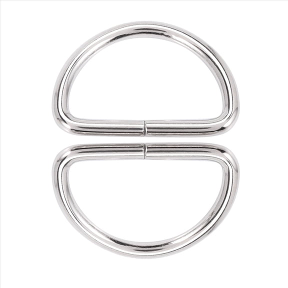 Rollbacks & More 120Pcs Swivel Snap Hooks and D Rings for Lanyard Sewing Projects (1 Inch Inside Width)