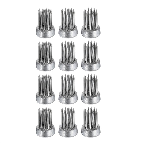 Rollbacks & More 12Pcs Flower Frog, Round Stainless Floral Frogs, Arranger Fixed Tool Pin Frog (Silver, 0.6inch)