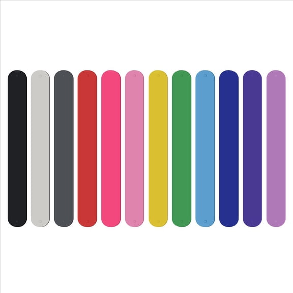 Rollbacks & More 12Pcs Silicone Flip Wrapping Paper Holder Poster Roll Stabilizer Slap Bands for Storage Organization