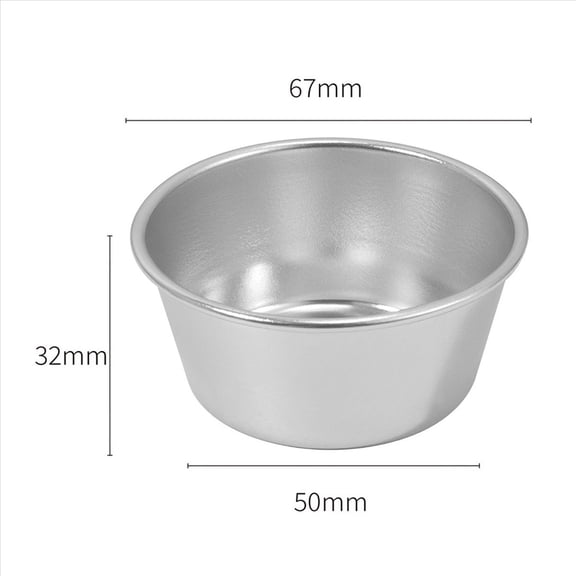 Rollbacks & More 16 Pieces Individual Molds Pudding Cups Mini Chocolate Molten Pans Non-Stick Cupcake Cake Cookie Mold