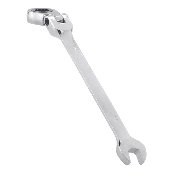 Rollbacks & More 1PC Flexible Head Ratchet Metric Spanner Open End And Ring Wrenches Tool 10mm