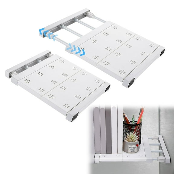 Rollbacks & More 2 Pcs School Locker Shelf Organizer - Adjustable Divider Mate Easy to Install for Extending Use Space