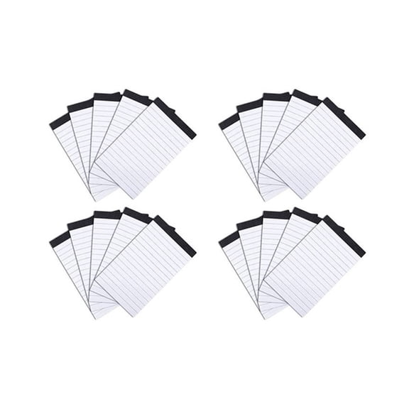 Rollbacks & More 20 Pcs Handwriting Line Notebook Mini Pocket Refill A7 Memo Book with 30 Sheets Lined Office Supplies