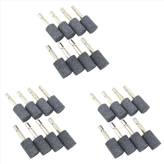 Rollbacks & More 24 Pcs Cylinder Grinding Stone - 1/4inch Hex Shank Abrasive Mounted Point for Rotary Tool Drill (20mm)