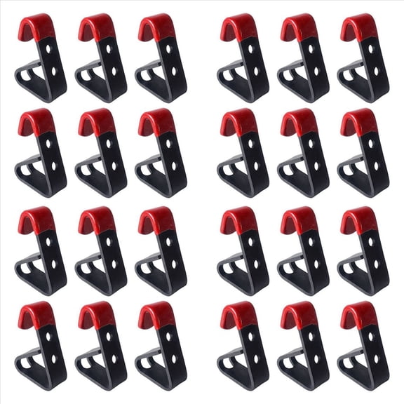 Rollbacks & More 24Pcs Tire Wheel Rim Hub Hanging Metal Hook Holder Shop Display Stand Rack Wall Mounted Racing