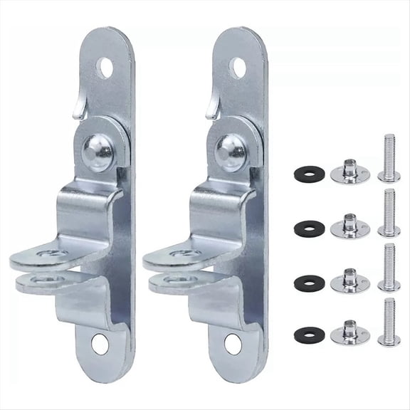 Rollbacks & More 2Pcs Cargo Trailer Door Hasp Keeper Lock Handle Enclosed Car Hauler for Ramp Padlock Latch