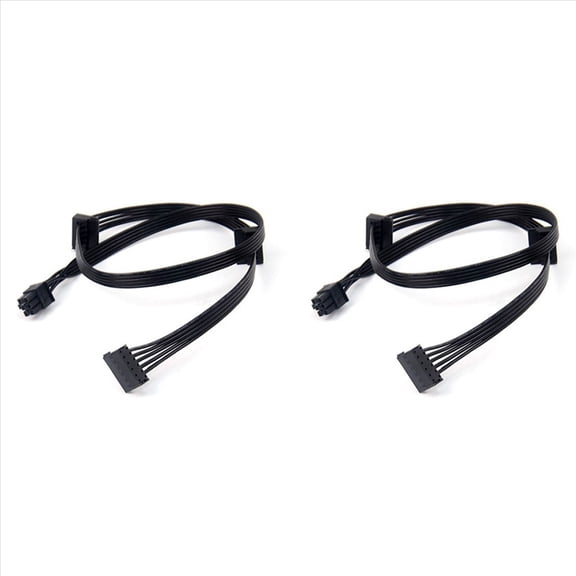Rollbacks & More 2Pcs GPU PCI Express 6Pin Male 1 To 3 SSD Power Supply Cable for CX850M CX750M CX600M CX500M CX430M Modular