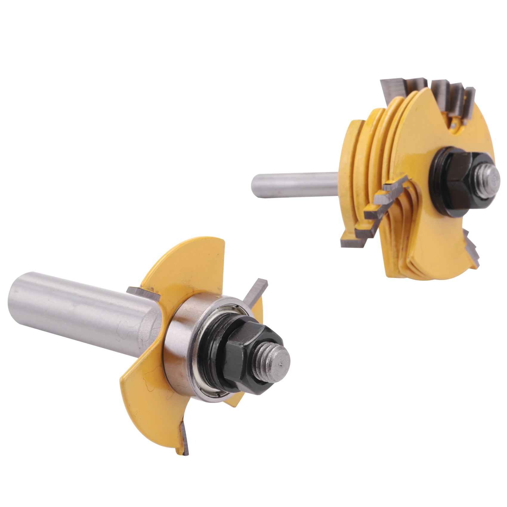 Rollbacks & More 2Pcs Slot Cutter 3 Wing Router Bit 1/2 &1/4 inch Shank ...