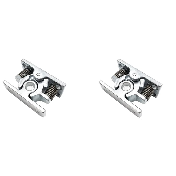 Rollbacks & More 2Pcs Spring Loaded Door Easy Lock Stop Catch Release Clamp Double Roller (Mp-4)